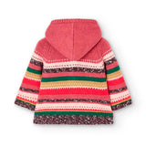 Giacchetta tricot a righe per neonati