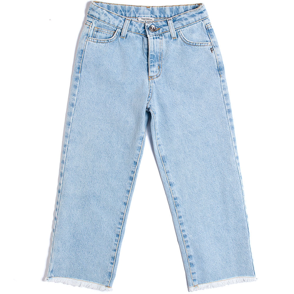 
Jeans della Linea Abbigliamento Bambina Fracomina, modello largo, conmisura regolabile in vita e...