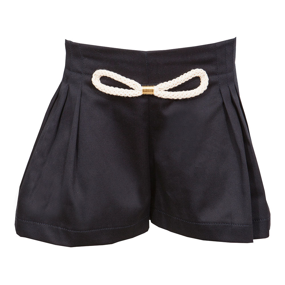 
  Shorts della Linea Abbigliamento Bambina M&amp;B Fashion a piegoline con elastico
  sul dietro...