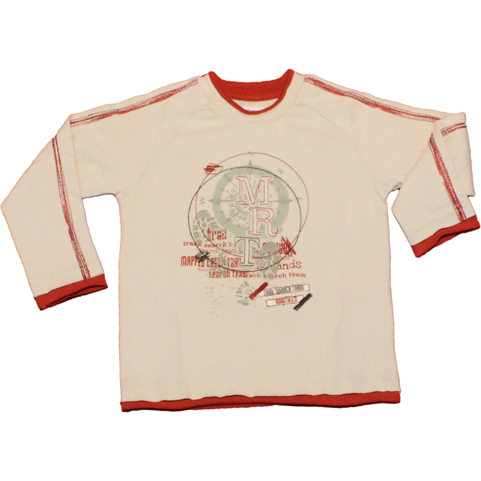 
  T-shirt manica lunga dellla linea abbigliamento bambino Mirtillo, con sul davanti applicazioni...
