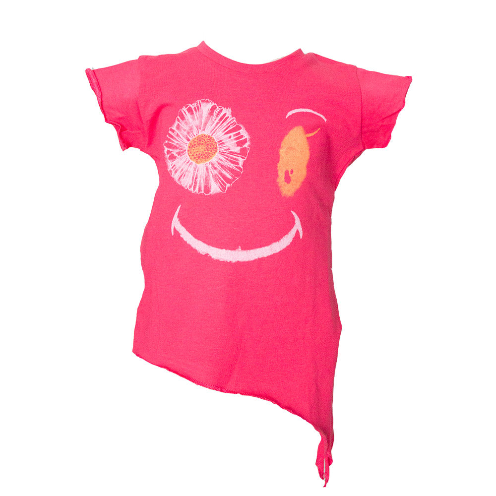 
  T-shirt della linea abbigliamento bambina Silvian Heach Kids; a tinta unita con
  stampa color...