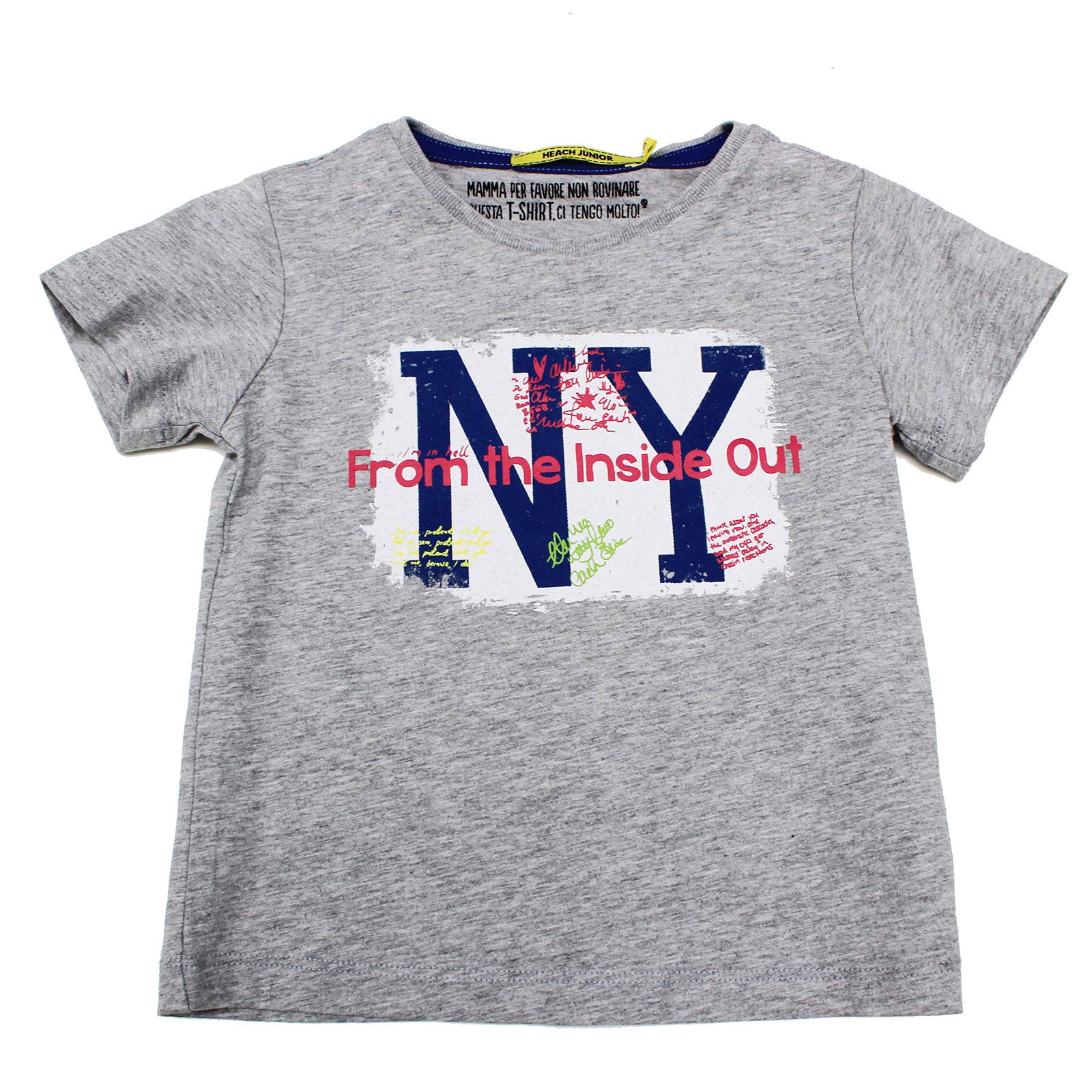 
  T-shirt della linea abbigliamento bambino Silvian Heach manica corta con stampa colorata sul d...