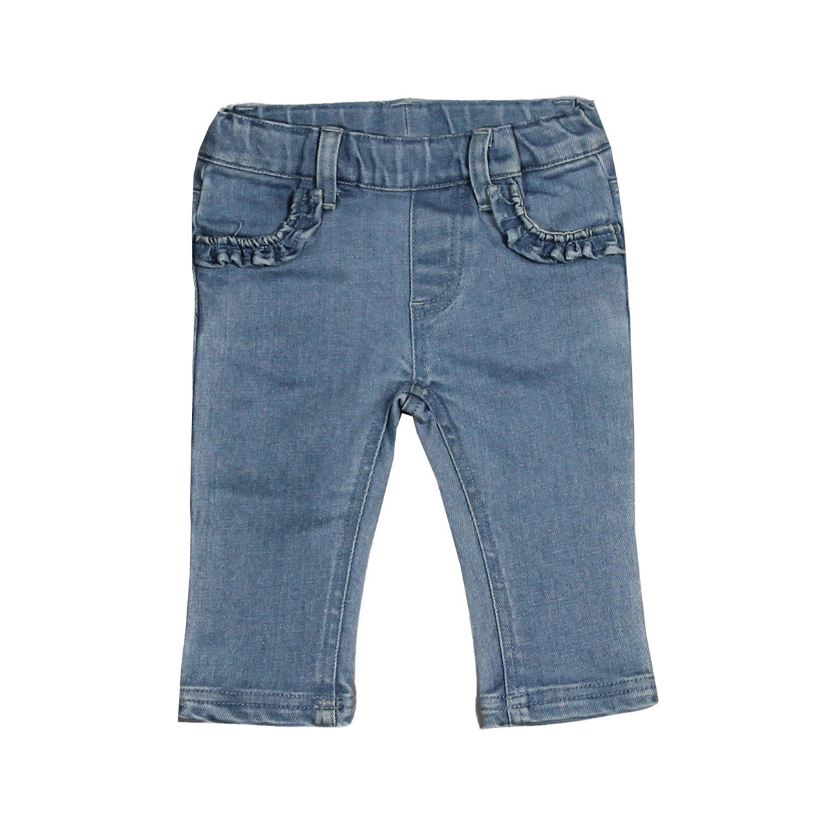 Pantaloni jeans della linea abbigliamento bambina Silvian Heach Kids, con modello regolare e voil...