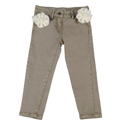 
  Pantalone della linea abbigliamento bambina Silvian Heach taglio regolare cinque tasche, misur...