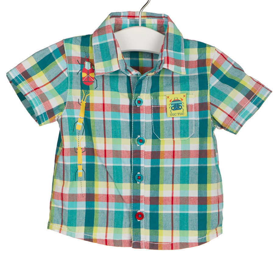 
  Camicia della linea abbigliamento bambino Tuc Tuc, modello manica corta con taschino
  sul pet...