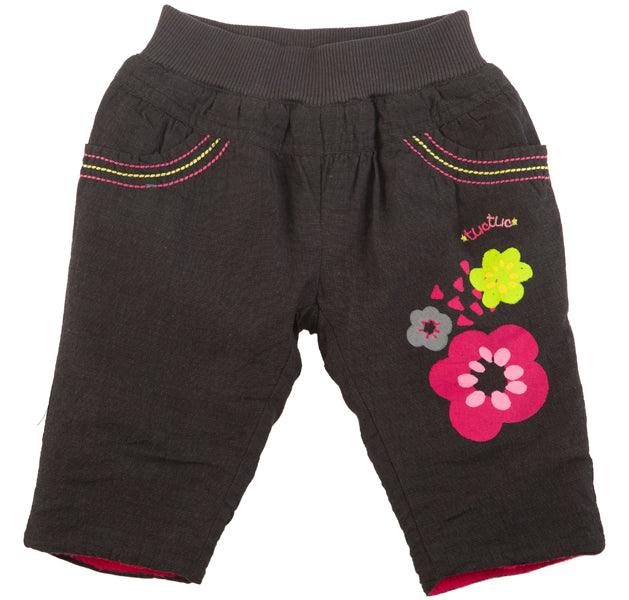 
  Pantalone felpato della linea abbigliamento bambina Tuc Tuc, con impunture multicolor
  ed ela...