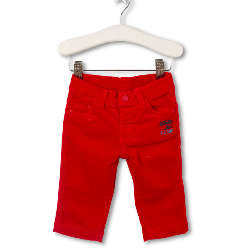 
  Pantalone della linea abbigliamento bambino Tuc Tuc a tinta unita modello cinque
  tasche con ...