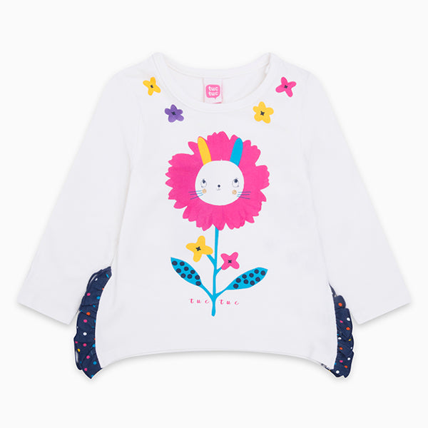 
  T-shirt della Linea Abbigliamento Bambina Tuc Tuc con spacchetti sui fianchi, bottoncinoi
  a ...