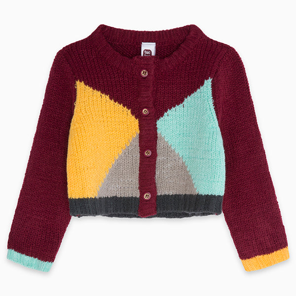 
  Cardigan della Linea Abbigliamento bambina Tuc Tuc con lavorazione multicolor.
