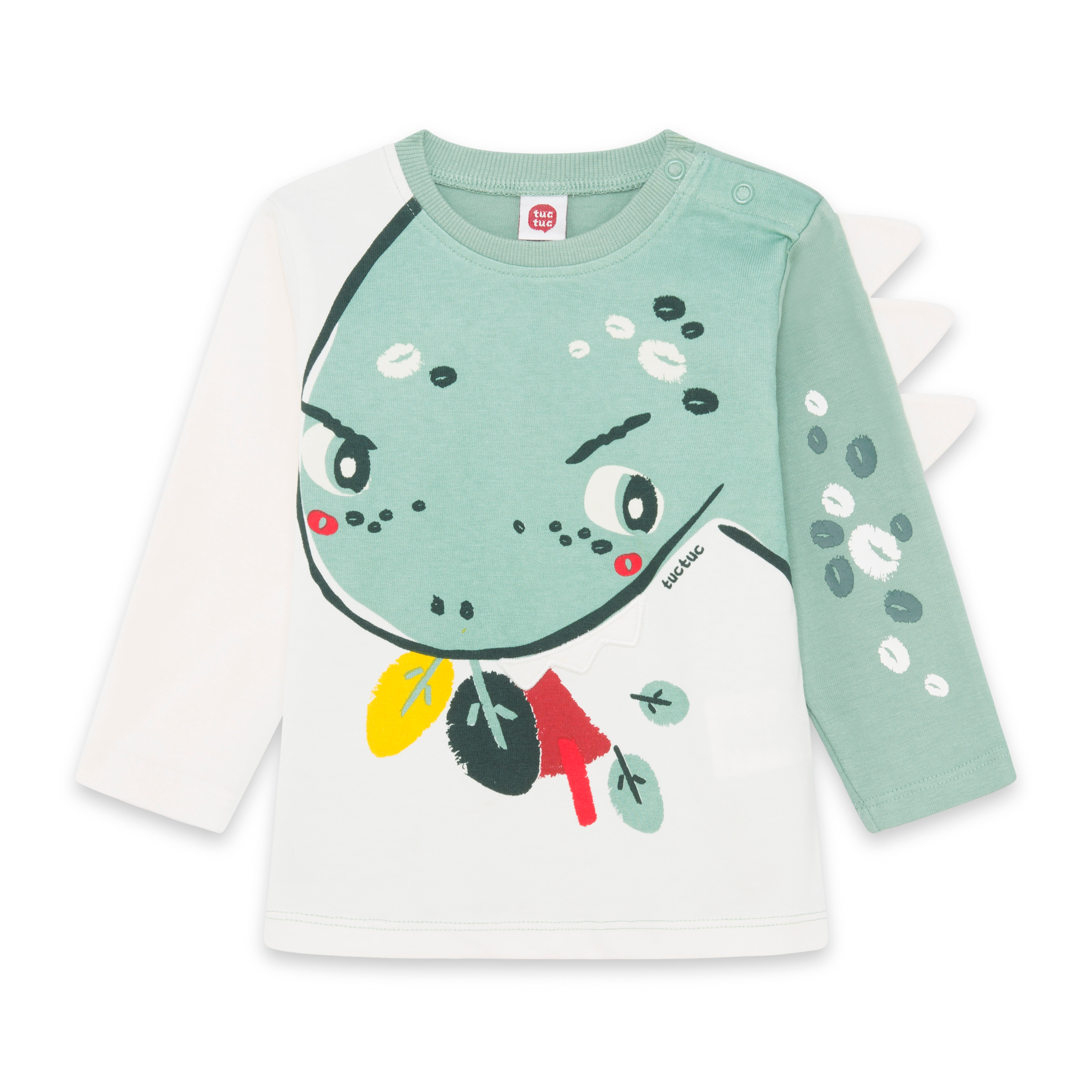 
  T-shirt della linea abbigliamento bambino Tuc Tuc, collezione Highlands, con stampa
  multicol...