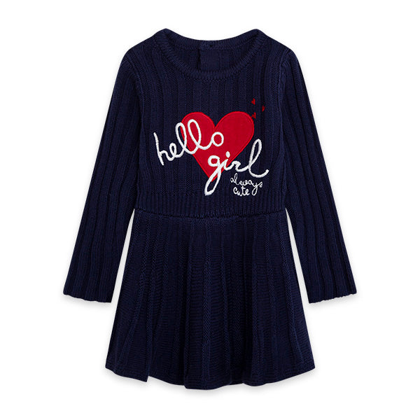 
  Abitino in tricot della linea abbigliamento bambina Tuc Tuc, collezione Hello London.
  on tag...